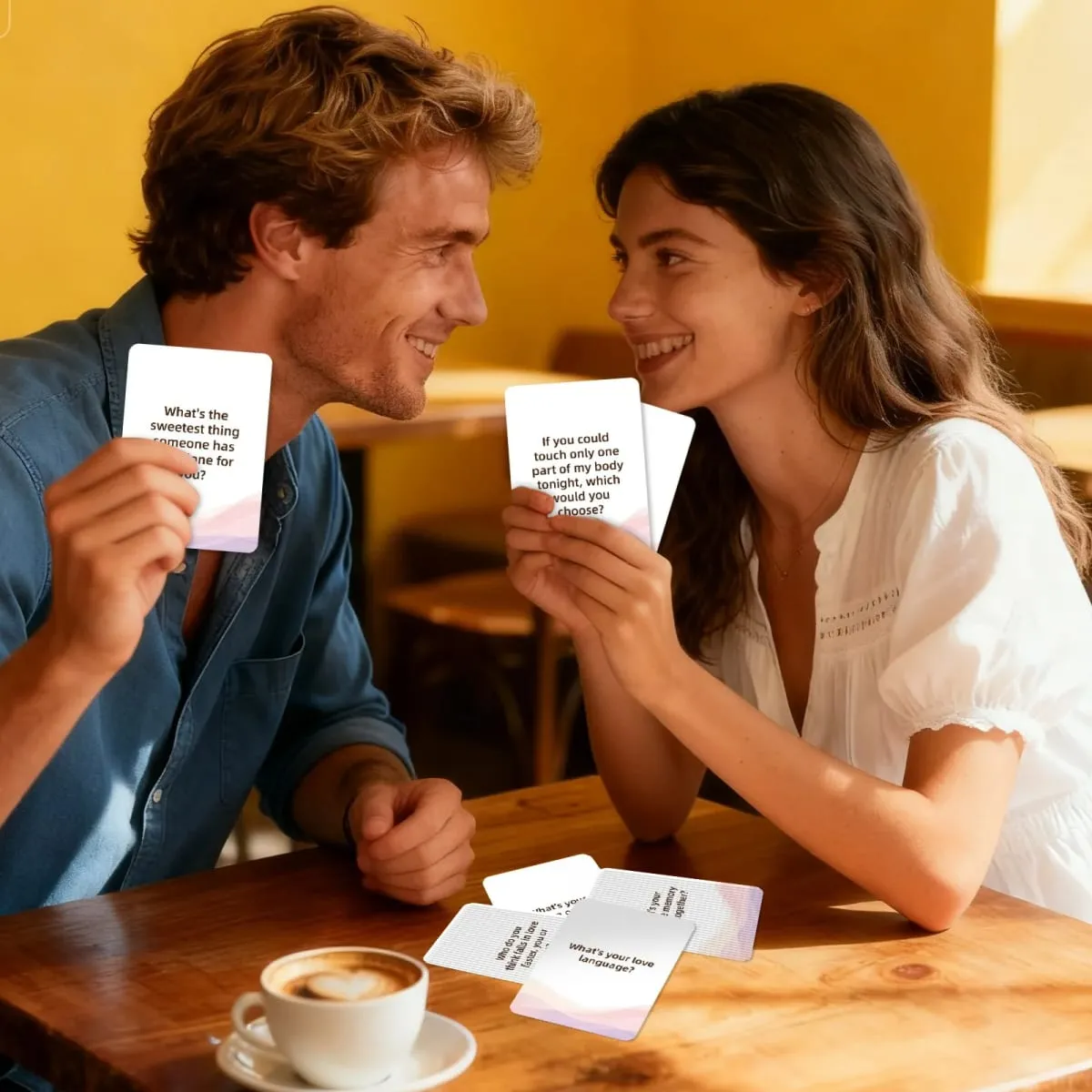 50Pcs Couple Interactive Question Cards Fun Intimate Conversation Cards Relationship Bonding Game Cards for Lovers — image 3
