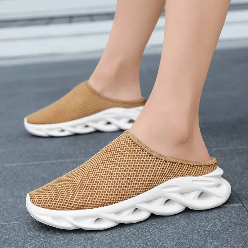 Men Slippers Summer Breathable Home Indoor Slippers Men Thick Bottom Slides Fashion Couple Walking Shoes Chanclas Hombre 39-48 — image 6