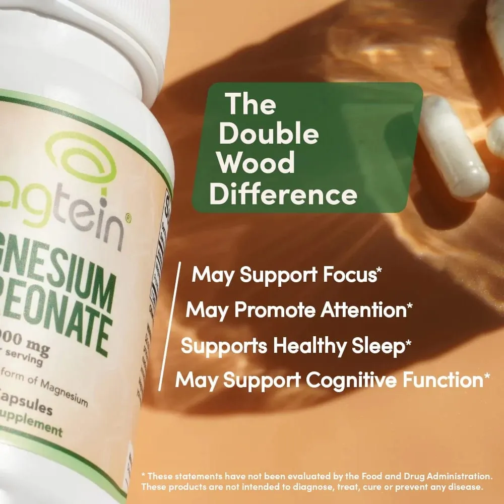 Magnesium L-Threonate Sleep and Cognitive Support - high Absorption - Most Bioavailable Form of Magnesium - 2000mg -120capsules — image 3