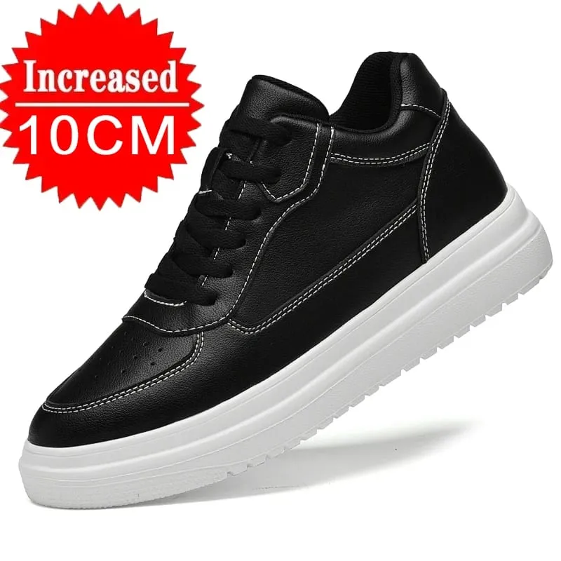 High Quality Men Sneakers Elevator Shoes for Men Fashion Casual Shoes Comfortable Leather Sports Shoes Height Increase 6/8/10cm — image 11
