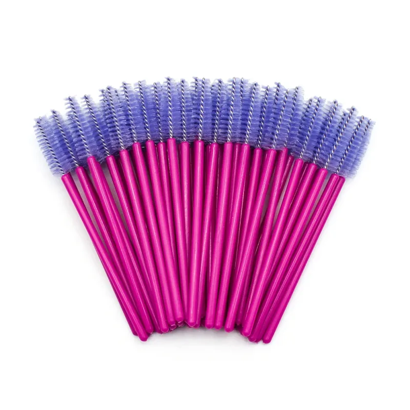50pcs Disposable Eyelash Brushes Extension Rose Red Eyebrow Brush Mascara Wand Eye Lashes Cosmetic Tool Set Makeup Beauty — image 14