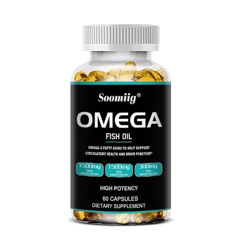 Omega 3 halolaj lágyzselé 3300 mg nagy hatékonyságú EPA-val és DHA-val Támogatja az energiát, a szívet, az ízületeket, a szem bőrét és az immunitást — image 8