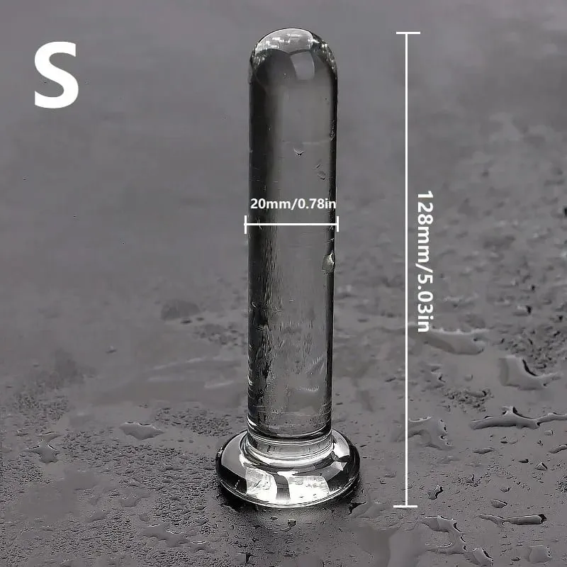 Transparent Anal Plug Dildo Adult Sex Toys Shape Butt Plug Dildos BDSM Anal Pleasure Sex Toys Anal Trainer For Women&Men Couple