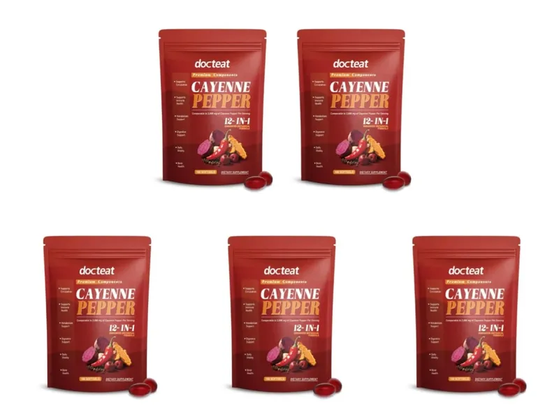 Cayenne Pepper Extract Botanical Formula Supports Circulation Immune Health &Daily Vitality180 Softgels Dietary Supplement — image 11