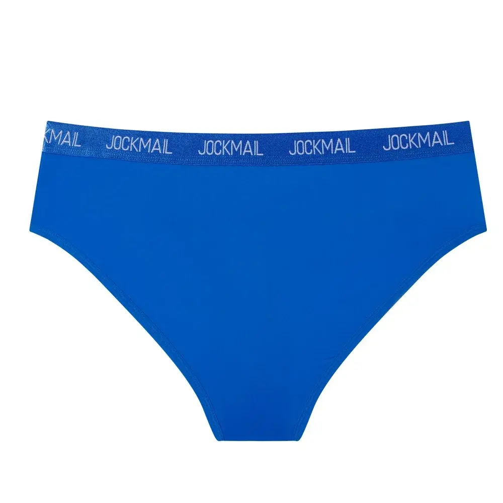 Jockmail Intimo da uomo Vita bassa Lettera sexy Sport traspirante Estate Slip in seta di ghiaccio Borsa grande in nylon Tinta unita Mutandine da uomo — image 38