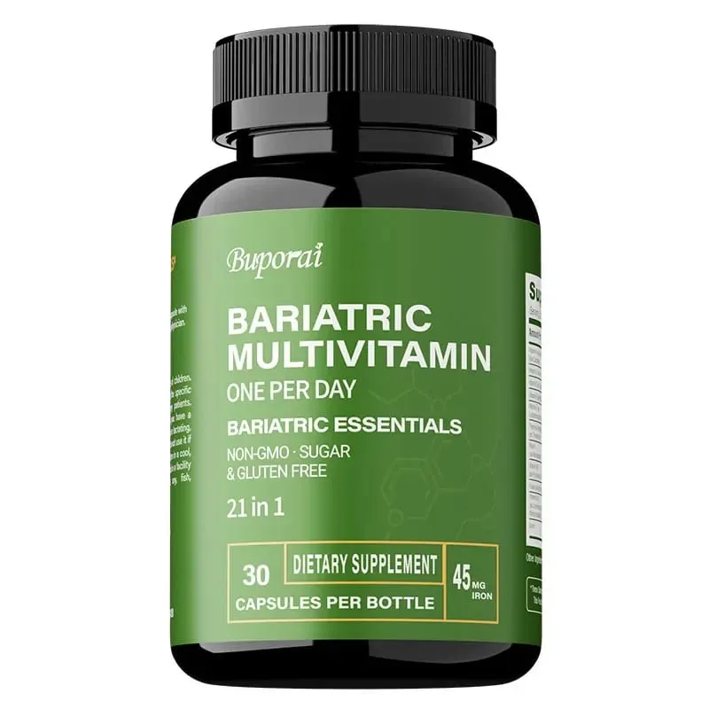 Bariatric multivitamintillskott - Innehåller 21 vitaminer och mineraler för att främja övergripande hälsa och bibehålla energinivåer