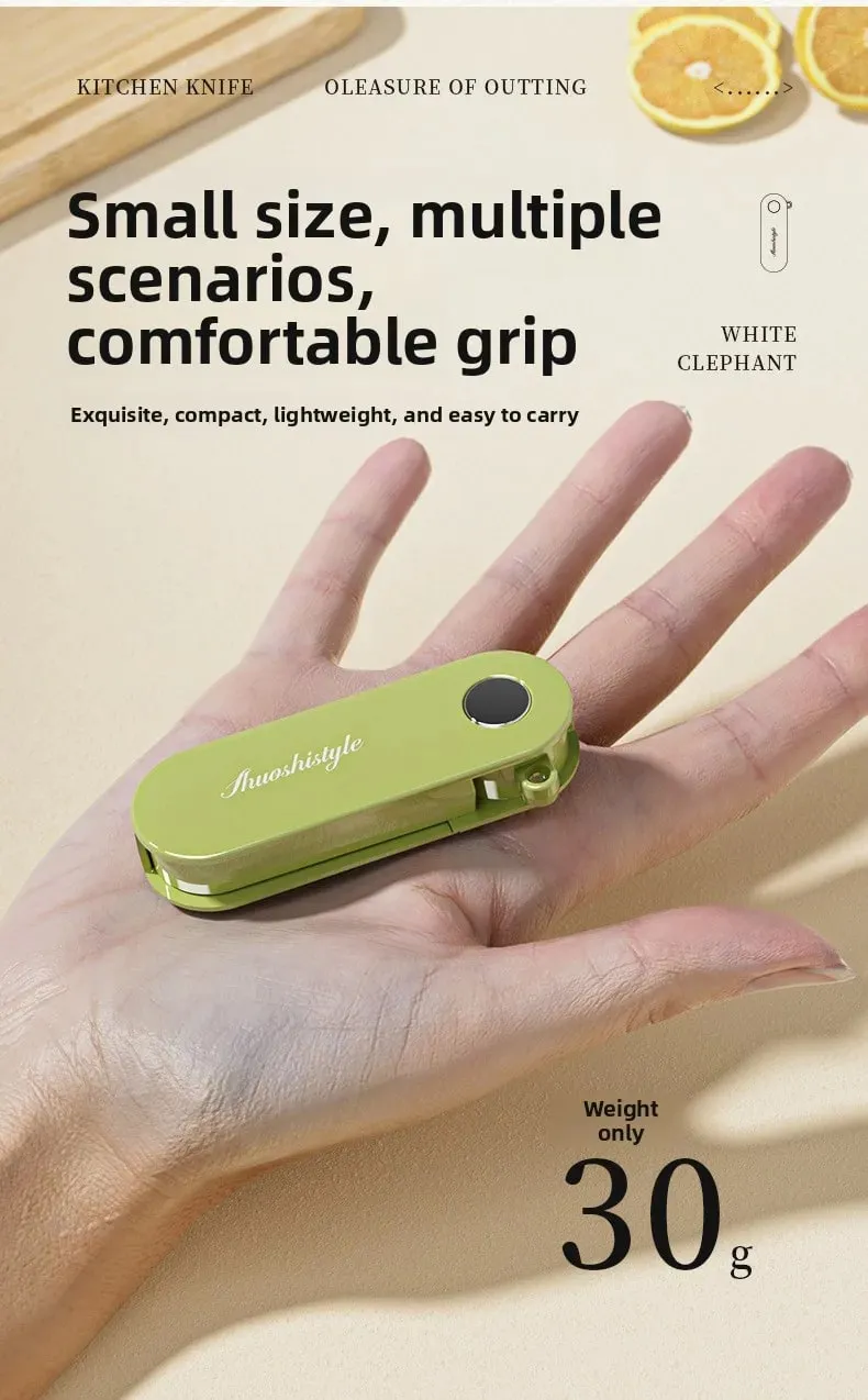 Folding storage kitchen household peeler outdoor portable stainless steel fruit planer peeler — image 9