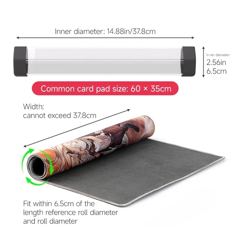 Playmat tube tcg - perfect for 60X35CM pad storage and TCG gaming for TCG for Pokemon for YuGiOh for mtg Games Pad Canister — image 2