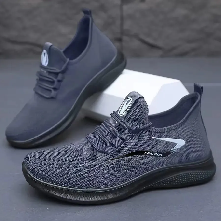 Nefes alabilen Hava Örgü Üst Slip On Ayakkabı Esnek Yumuşak Kaymaz Taban Günlük Koşu Eğitmenleri Tüm Sezon Günlük Giyim için — image 8
