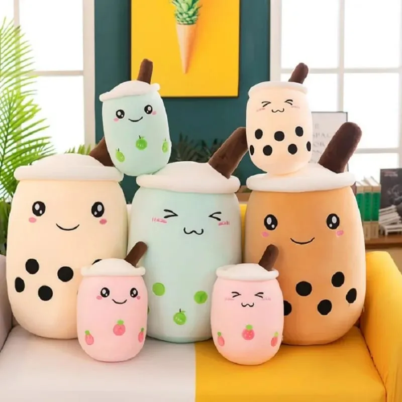 24CM Soft Boba Americano Coffee Milk Tea Doll Real-life Bubble Tea Toy Stuffed Hug Pillow Balls Bubo Tea Cup Cushion For Kids — image 9