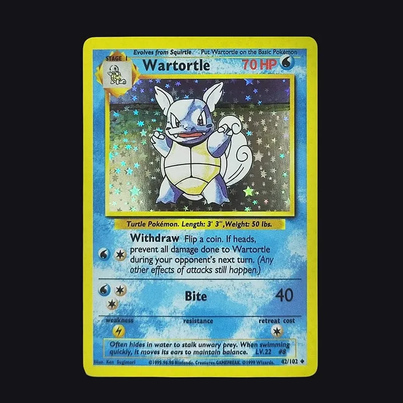 Proxy PKM English GAME 1ST EDITION Charizard Blastoise Venusaur Mewtwo Holo TCG Game Collection Card — image 12