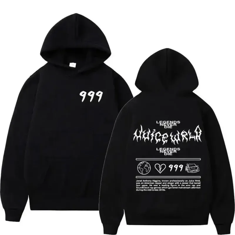 Juice WRLD Hoodies Men Women's Hooded Sweatshirts Fashion Hip Hop Casual Pullovers Autumn Boys Girls Black Streetwear Juicewrld — image 26
