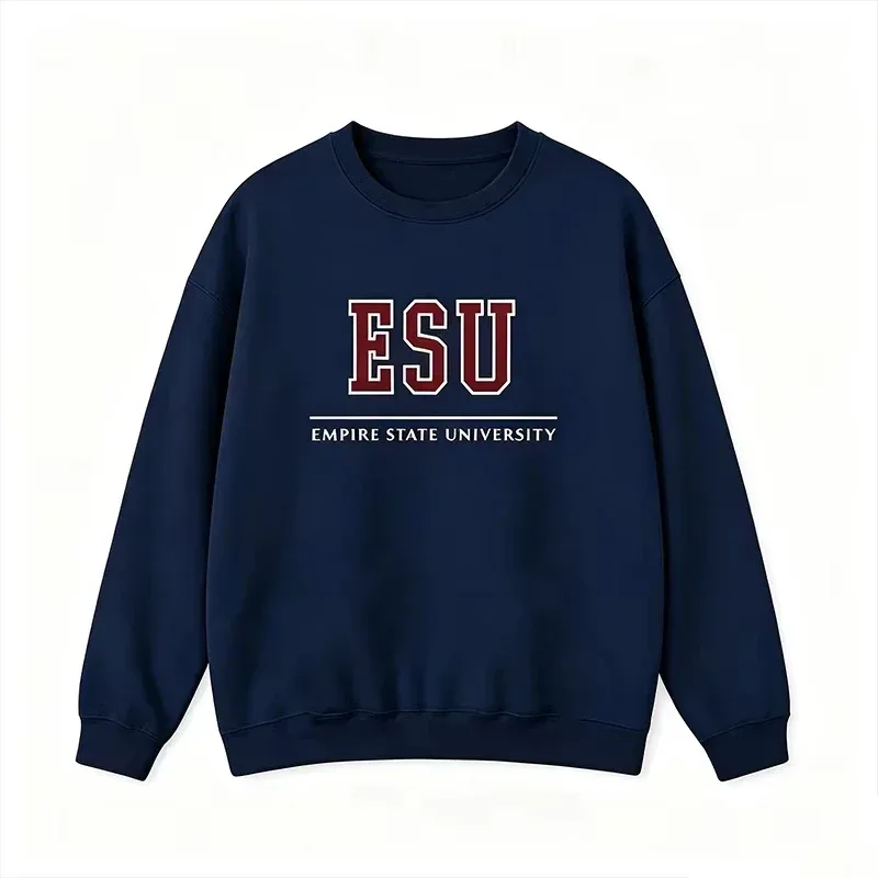 2026 new ESU Empire State University Hoodie Sweatshirt Brand New Day Merch Peter Hoodies Unisex Spring and Summer Long Sleeve