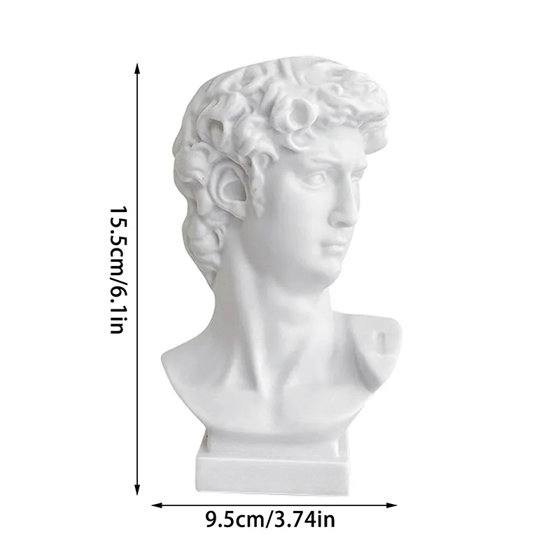 Sáng Tạo Tượng David Hình Bàn Chải Nồi Để Bàn Đồ Trang Trí Hộp Bảo Quản Hộ Gia Đình Trang Điểm Người Tổ Chức — image 6