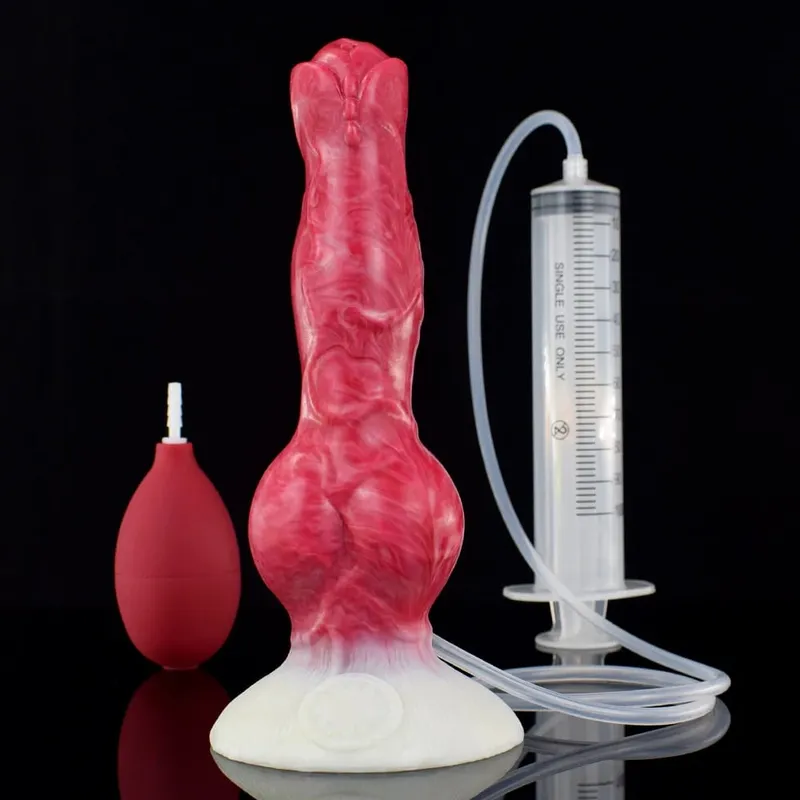 Ejaculation Anal Plug Dog Knot Dildo na may Malakas na Sucker Vaginal Stimulation Squirting Penis Erotic Adult Sex Toys 18+ — image 8