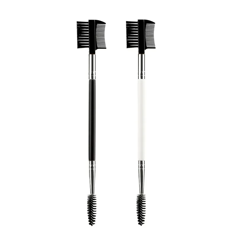 1/2/5PCS 3 Head Eyebrow Eyelash Shaper Double Head Brush Makeup Grooming Tool Cosmetic With 3 Different Spoolie Brushes