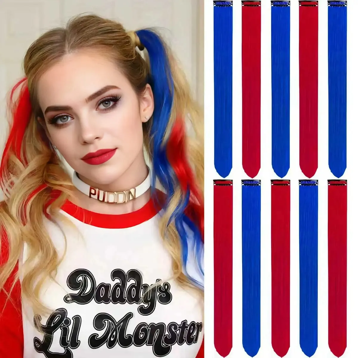 Wigs On Clearance Sale | 18 Colors Glueless Synthetic Clip In Wigs Budget Friendly For Cosplay Lolita Daily Wear — image 9