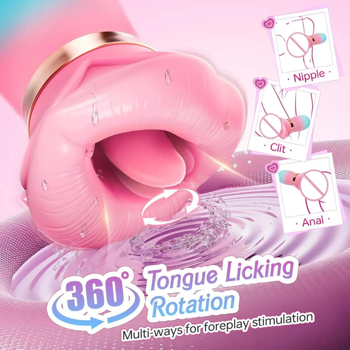 Kontrol ng APP Pagsipsip Vibrator Dila Pagdila Sucker Babae Oral Clitoris Nipple Stimulator Vibrating Vacuum Sex Toys para sa Mag-asawa — image 3