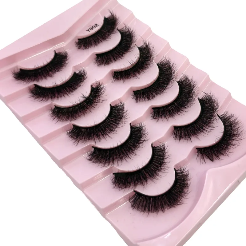Fluffy Lashes Mink False EyelashesThick Cat Eye Makeup Long Natural Volume 3d Eyelashes Extension Wholesale Mink Eyelashes — image 20