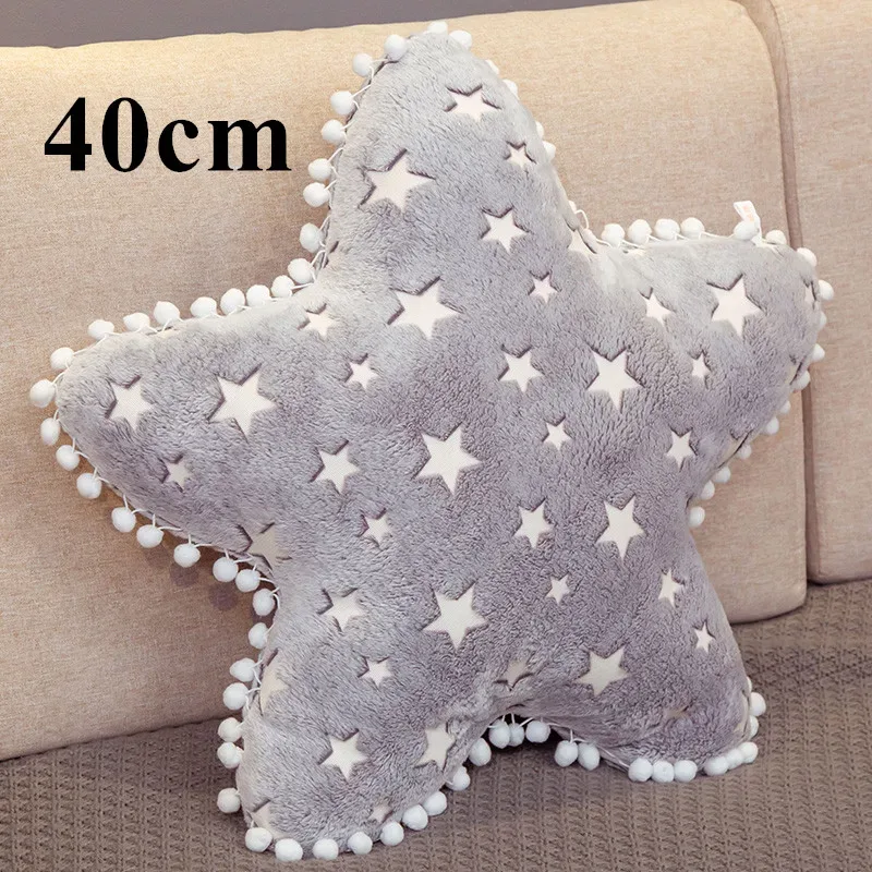INS Plush Sky Series Luminous Cloud Moon Star Pillow Soft Cushion Kawaii Stuffed Plush Toys For Children Baby Kids Toy Girl Gift — image 8