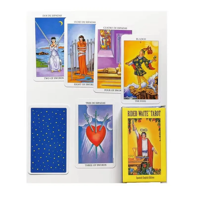 Hot Sell Rider Waite Tarot Card Divination Personal Use Tarot Deck Full English Spanish Version Oracles Deck for Girl Board Game — image 5