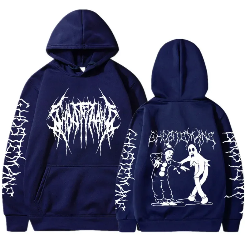 Ghostemane Double Sided Print Hoodie Men's Fashion Hip Hop Metal Rock Hoodies Gothic Oversized Sweatshirt Tracksuit Streetwear — image 4