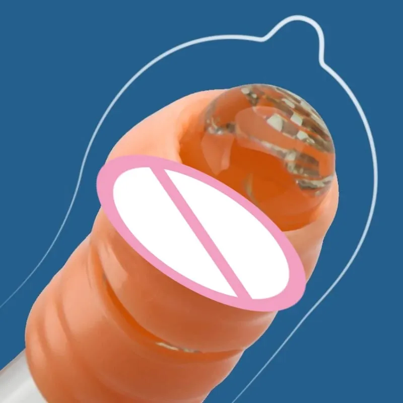 2 Pçs/set Manga Pênis Silicone Extensão Reutilizável Preservativo Atraso Ejaculação Ponto G Brinquedos Sexuais Anal Para Homens Sem Vibrador Sex Shop — image 2