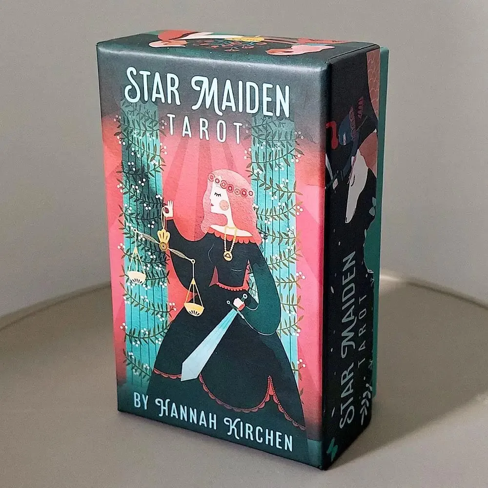 Star Maiden Tarot Destesi 78 Kartlı Deste Estetik Göksel İlahi Tarot Kartları İki Parçalı Sert Kutuda Çift Kabartmalı 12*7cm — image 3