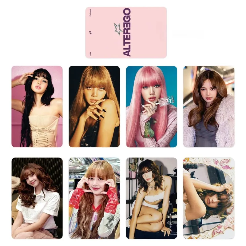 8Pcs/Set pop Idol KATSEY New Album Pinky UP CHAOS HD Printd Personal Lomo Card Photocards Fans Gift — image 13