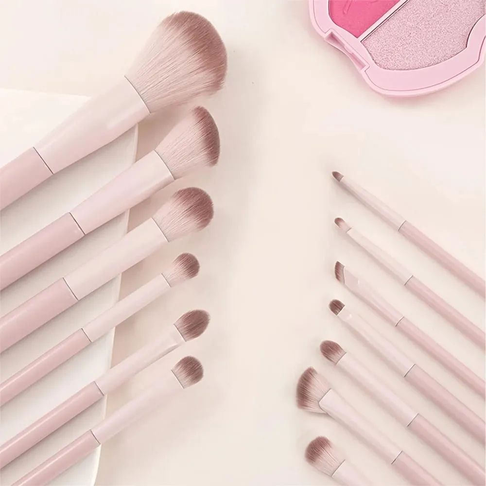 3/10/13 Pcs Makeup Brush Set for Beginners Eye Shadow Blush Contour Blend Nose Shadow Concealer Complete Kit for New User — image 4