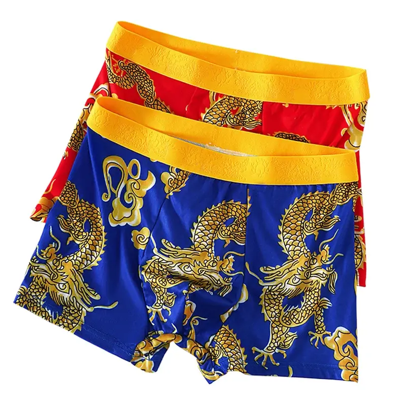 4st/set Herrunderkläder 3D-mönster Sexiga kalsonger U-formad konvex påse Mode Pojktrosor Ny stil Boxershorts Herr — image 10
