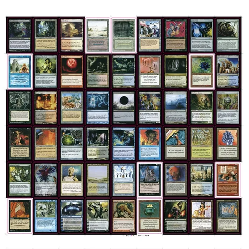216 Pcs Black Core Cards P9 Dual Land Fetch Land Shock Lands Proxy Cards Cards — image 2