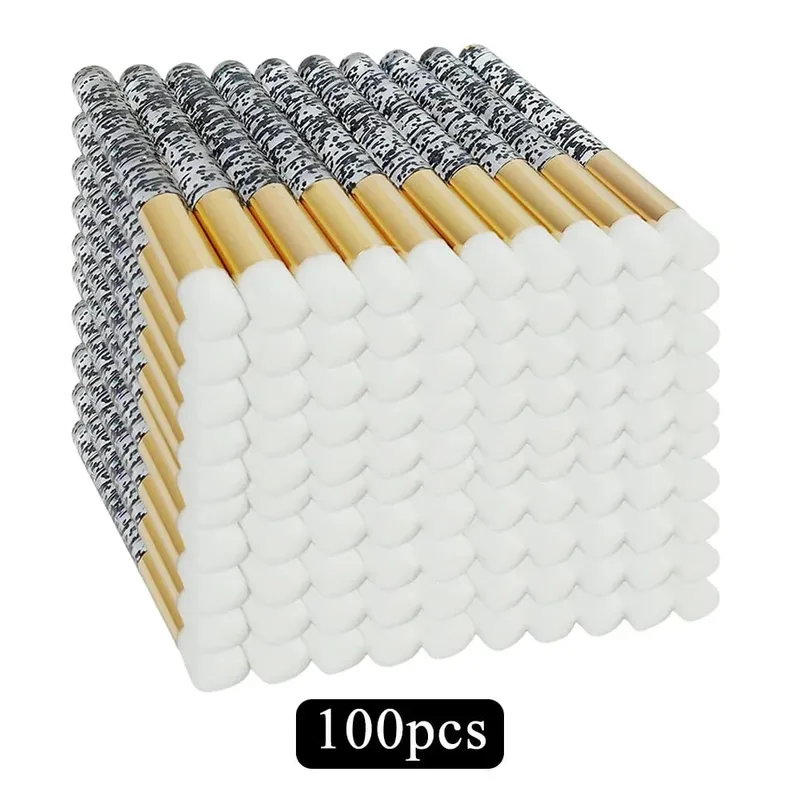 50/100pcs Eyelash Cleaning Brushes for Eyelash Extensions Glitter Lash Shampoo Brushes Nose Pore Cleansing Makeup Tools