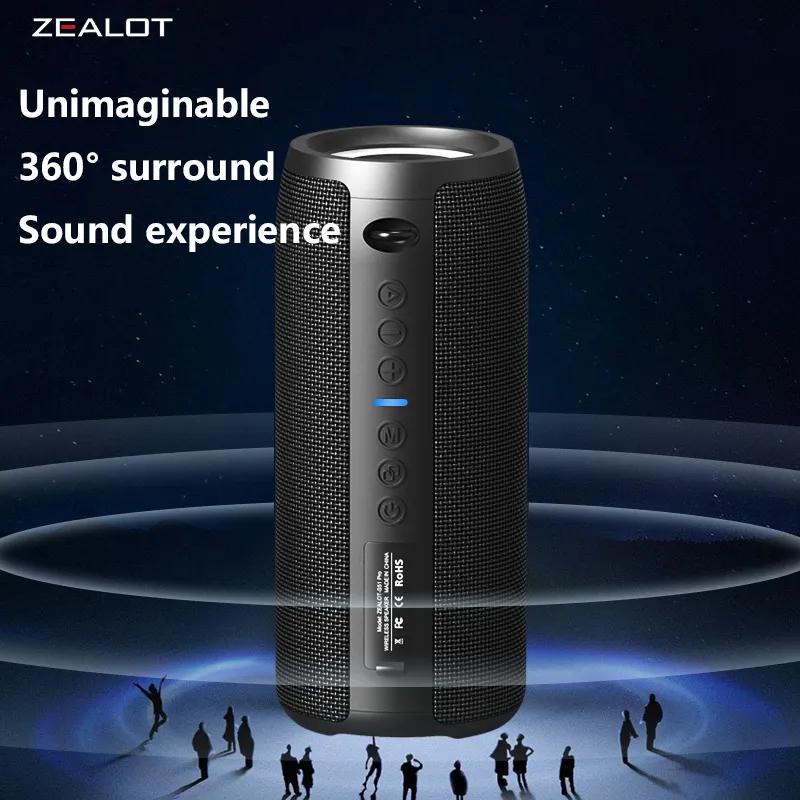 Altavoces inalámbricos S51 Pro de 40W, altavoz de graves portátil para exteriores, batería de 5200mAh, 24 horas de reproducción, estéreo fuerte. — image 2