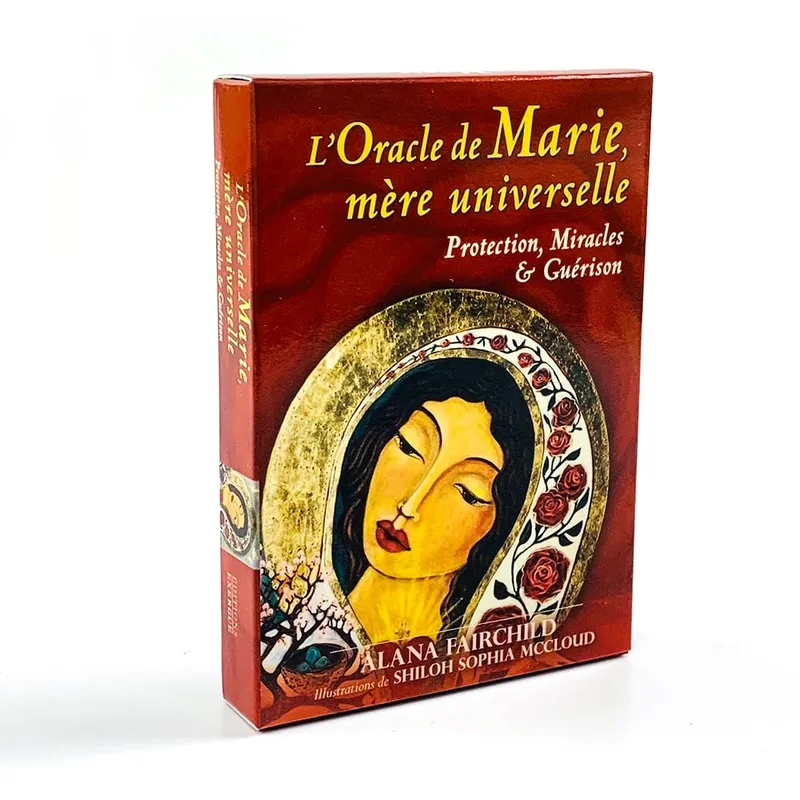 L'Oracle De Marie 44 Card French Edition Divination Oracle Deck Divine Mother Energy Perfect for Healing & Spiritual Guidance