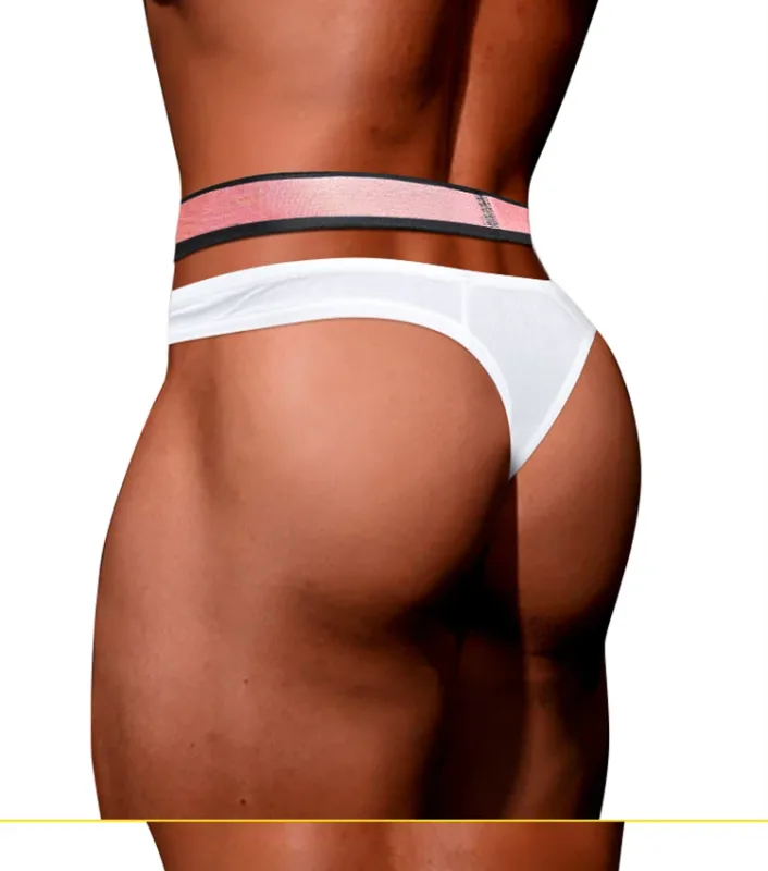Trendy Little Triangle Masculino Juventude Cintura Baixa Ajuste Fechado Hip Lift Elástico Rosa Gradiente Com Decote Em V Pendurado — image 20
