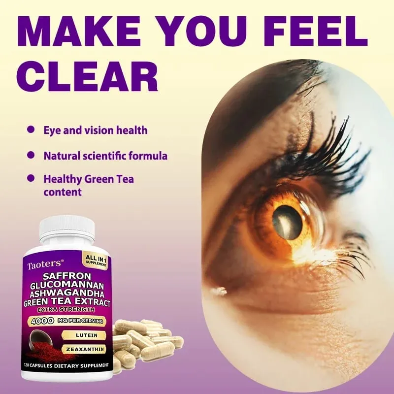 Saffron Supplements with Ashwagandha - Mood Balance Stress Relief & Mental Clarity – Cortisol Support for Women & Men — image 3