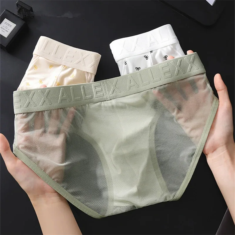 Adultos 18 plus cueca malha roupa interior masculina carta cintura cuecas masculino impressão calzoncillos hombre 3d convexo saco homem lingerie novo — image 6
