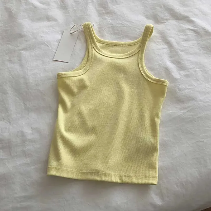 2024 Women Tank Tops Sexy Cropped Top Female Women Summer Camisole Camis Black White Sport Clothes For Women — image 10