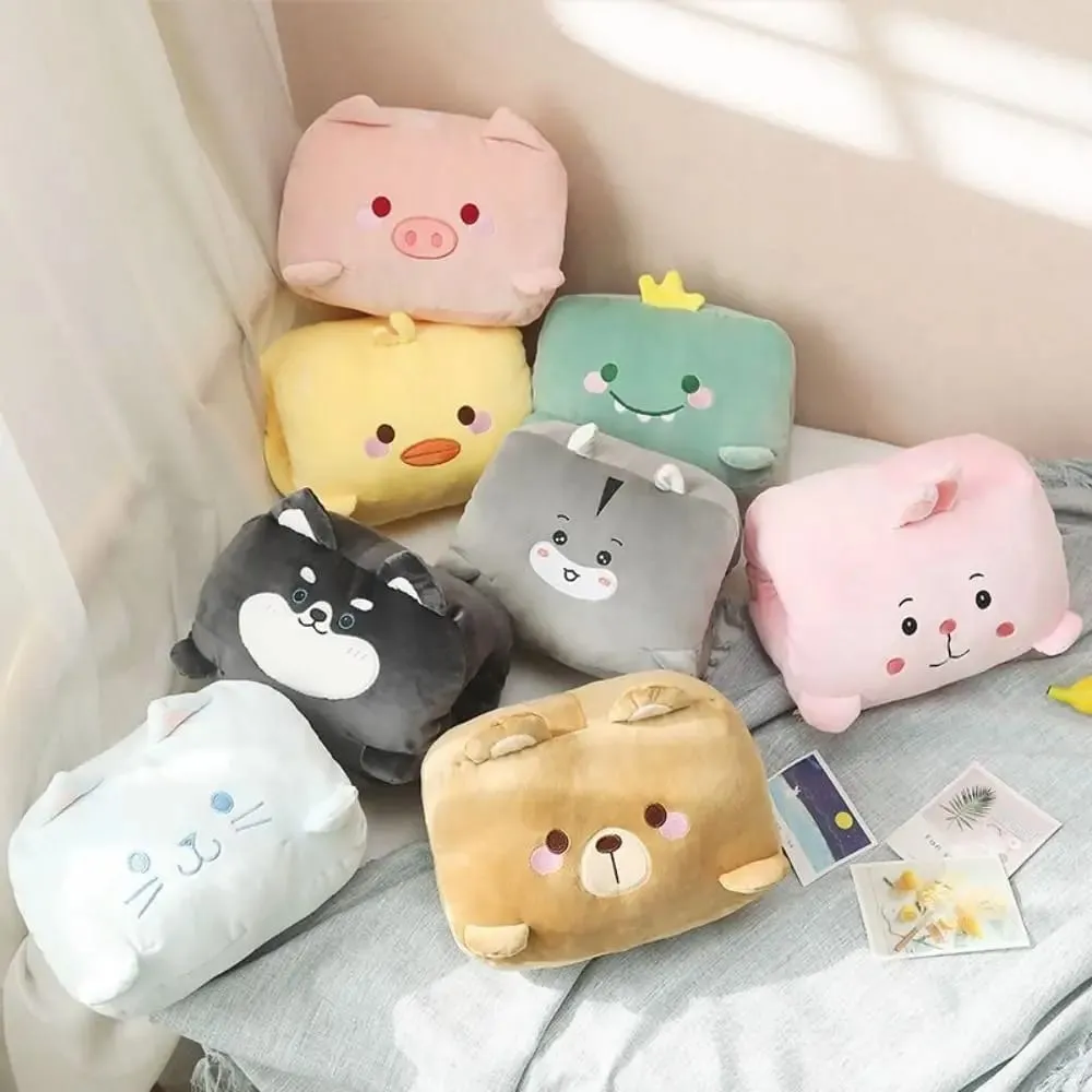 Creative Plush Toy Hand Warmer Plush Pillow Keep Warm Super Soft Office Nap Pillow Animal Hand Hold Pillow Stuffed Toy Men Women — image 9