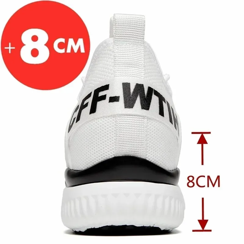 New 2025 Sneakers Man Elevator Shoes Height Increase Shoes for Men Insoles 8CM Sports Heightening Shoes Tall Shoes 39-43 — image 2