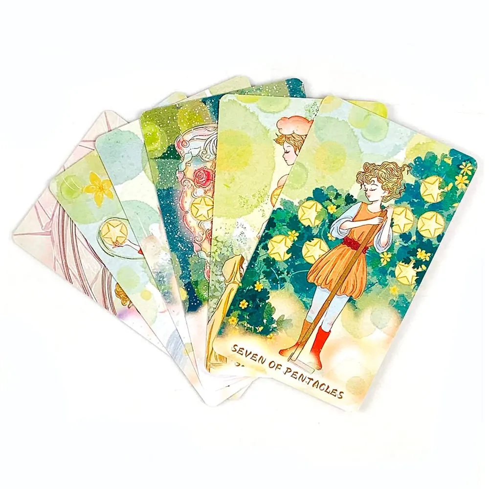 New Exquisite Tarot Serenity Tarot Deck A 80Pcs Fate Divination Tarot Cards Fortune Telling Card Games Family Party Board Game — image 5