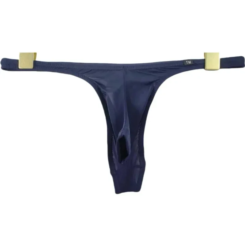 Men Sexy Front Open Pouch Thong G-string T-back Elephant Nose Briefs Underwear