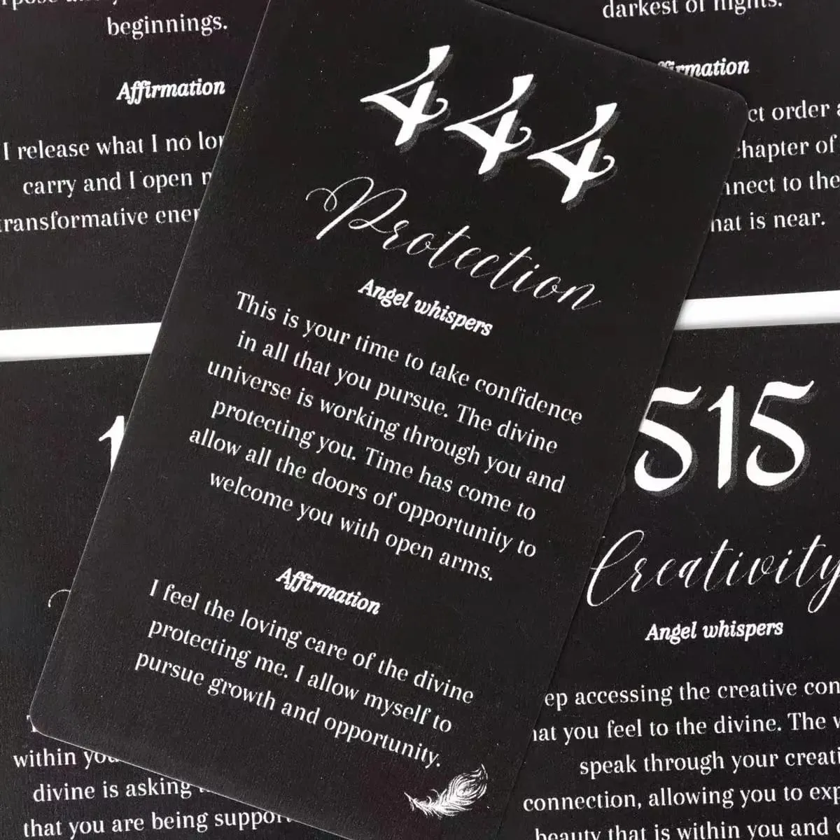 Angel Whisper Cards 26PCS Angel Number Oracle Deck Daily Affirmation Cards Spiritual Guidance Divination Tarot Mindfulness — image 2