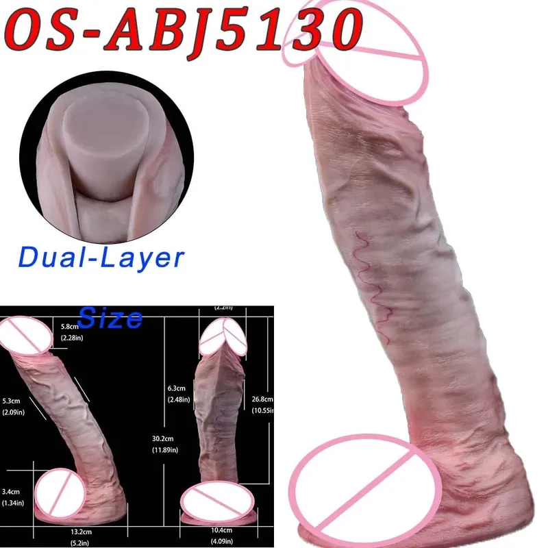 47cm Makatotohanang Mahabang Dildos Double Head Anal Vaginal Stimulator Sex Toy na May Sucker Para sa Lesbian Couples Gay Men Adult Tools — image 30