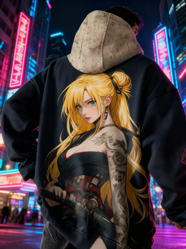 2026 quente anime menina volta padrão moletom casual manga longa com capuz pulôver impressão 3d topo moda oversized hoodies masculinos — image 4