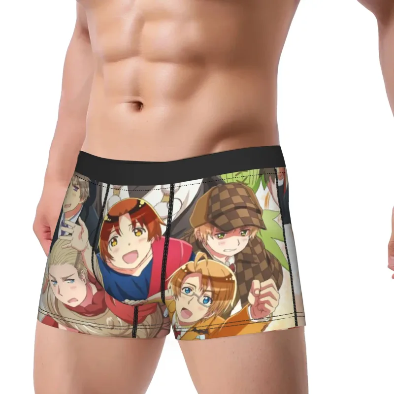 Hetalia World Stars Masculino Boxer Shorts Cuecas aconchegantes — image 2