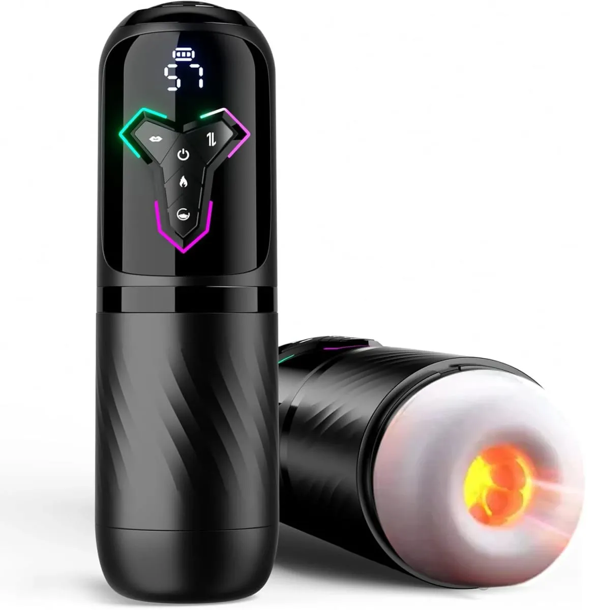 Masturbador masculino de sucção telescópica, equipamento de masturbação vaginal, brinquedos sexuais para homens, produtos para adultos, pistão, mastubador automático — image 1