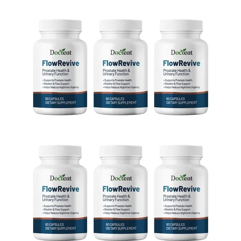 Docteat FlowRevive, Cápsulas de Suporte Urinário e de Próstata com Semente de Abóbora Saw Palmetto e Extrato de Casca de Pygeum - 60 Cápsulas — image 12