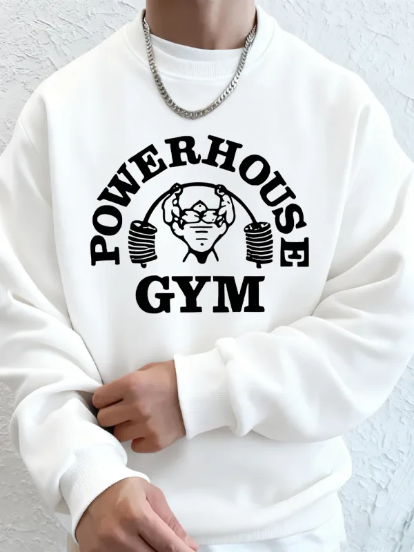 Powerhouse ginásio carta impressão moletom masculino inverno velo quente hoodie coreano solto crewneck pullovers hip hop roupas masculinas — image 11